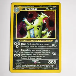 Pokemon Tyranitar 12/75 Neo Discovery First Edition Holo LP - Image 2