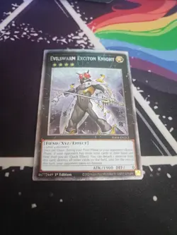 Evilswarm Exciton Knight 1st Edition Platinum Secret Rare RA04-EN212 Yu-Gi-Oh! - Image 1