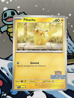 Pikachu - 214 (Illustration Contest 2024) Sv: Scarlet & Violet Promo Promo Card - Image 1