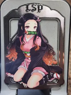 Nezuko Numbered 159/200 Goddess Story Metal Card LSP Demon Slayer Bikini Anime - Image 1