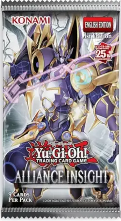 Yugioh Sealed Alliance Insight Booster Pack (9 Cards Per Pack) + 1 Ultra Rare 🎁 - Image 1