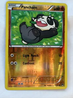 Pancham 71/122 C Reverse Holo Pokemon TCG Card BREAKpoint NM-MT - Image 1