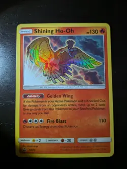 Pokemon Shining Ho-Oh SM70 Sun & Moon Promo Holo Card NM - Image 3