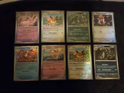 Pokemon TCG Prismatic Evolutions Masterball Card Lot 8 Cards - Image 1