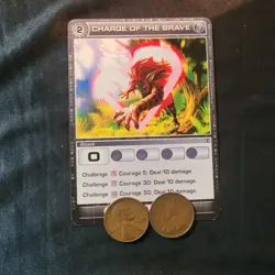 Chaotic Card Charge of the Brave 39/100 TOTT 1st Edition Common - Image 1