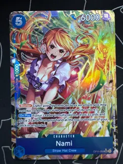 Nami OP11-054 (Alternate Art) - A Fist of Divine Speed One Piece English NM Card - Image 1