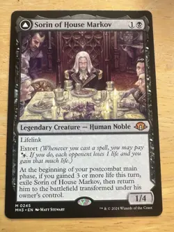 MTG Modern Horizons 3 Sorin Of House Markov x1 NM Mythic - Image 1