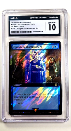 2023 MTG Magic the Gathering Dr Who Surge Foil Quantum Misalignment CGC 10 POP 1 - Image 1