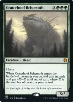 Craterhoof Behemoth NM/M* Jumpstart ENGLISH 385 mtg -UnltdCards - Image 1