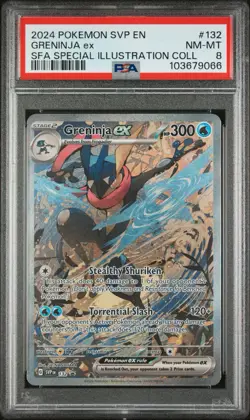 2024 POKEMON SVP PROMO SPECIAL ILLUSTRATION COLLECTION #132 GRENINJA EX PSA 8 - Image 1