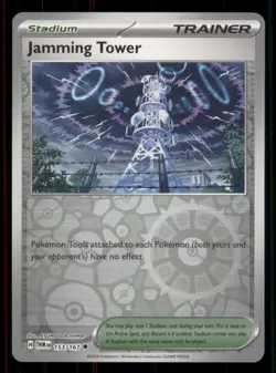Jamming Tower SV06: Twilight Masquerade #153/167 UC Reverse Holo Pokemon LP - Image 1