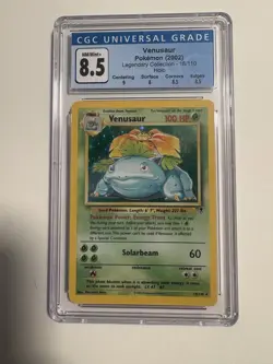 CGC 8.5 Venusaur 2002 Legendary Collection 18/110 Holo Pokemon Card - Image 1