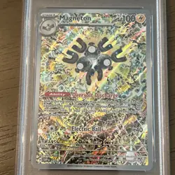 2024 POKEMON SVP EN-SV BLACK STAR PROMO #159 MAGNETON PSA 9 - Image 3