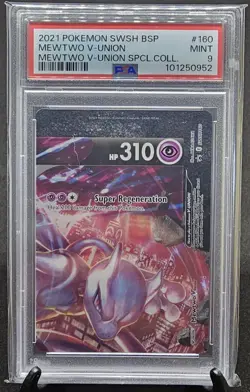 Mewtwo V Union PSA 9 Sequential Set Of 4 2021 Pokemon English - Image 4
