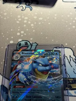 Pokemon TCG Blastoise EX 030/142 SV07 Stellar Crown Holo Double Rare NM - Image 2