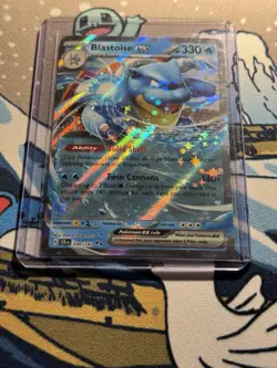 Pokemon TCG Blastoise EX 030/142 SV07 Stellar Crown Holo Double Rare NM - Image 3