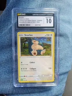 Pokemon TCG - CGC 10 GEM MINT SNORLAX (US) 016/034 Classic Holo 2023 - Image 1