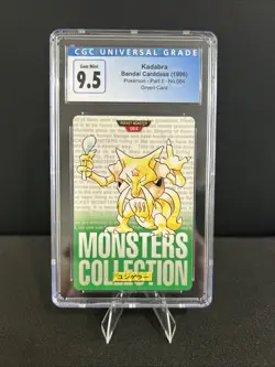 1996 Pokemon JPN Bandai Carddass Vending Kadabra #64 CGC 9.5 blue label - Image 1
