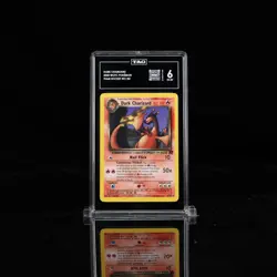 TAG 6 EX MINT Pokemon Dark Charizard 21/82 Team Rocket Regular - Image 1