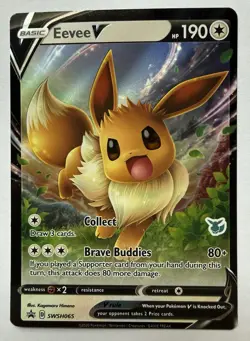 Eevee V - (Eevee Stamped) SWSH065 Battle Academy 2022 Holo Pokemon - Image 1