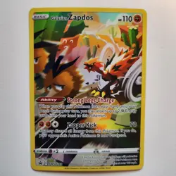 Galarian Zapdos Full Art SWSH283 Holographic Black Star Promo Pokemon TCG NM - Image 1