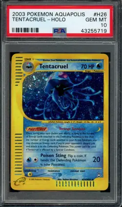 Pokemon Tentacruel Holo 2003 Aquapolis #H26 PSA 10 Gem Mint - Image 1