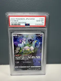 2022 POKEMON JPN SWORD & SHIELD VSTAR UNIVERSE #183 FULL ART/MEW PSA 10 - Image 1