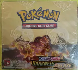 Pokemon TCG: Sword & Shield- Darkness Ablaze Booster Box. Factory Sealed W. Case 820650817120 - Image 1