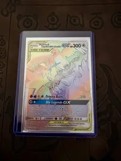 2019 Pokemon TCG Moltres Zapdos Articuno GX 69/68 Hidden Fates Rainbow Rare Holo - Image 1