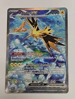 Zapdos ex 202/165 Sv: Scarlet & Violet 151 Holo Pokemon LP - Lightly Played - Image 1