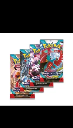 Lot of 2x SEALED Pokemon TCG: S&V Paradox Rift Sleeved English Booster Pack - Image 2