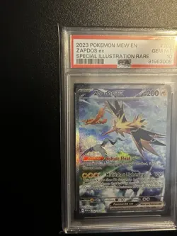 Pokemon Zapdos ex 202/165 SIR Scarlet & Violet 151 Holo SIR GEM MINT PSA 10 - Image 4