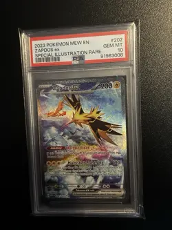 Pokemon Zapdos ex 202/165 SIR Scarlet & Violet 151 Holo SIR GEM MINT PSA 10 - Image 5