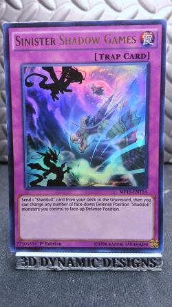| Yugioh Sinister Shadow Games MP15-EN114 1st Edition Ultra Rare PL 🔥 | - Image 1