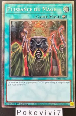 Carte YU-GI-OH! PUISSANCE DU MAGE RA03-FR113 PSR NEUF - Image 1