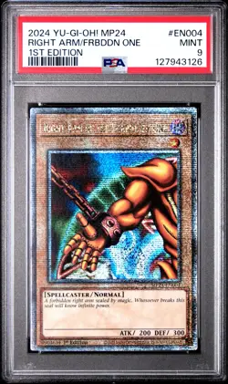2024 1ST ED #EN004 RIGHT ARM OF THE FORBIDDEN ONE PSA 9 - Image 1