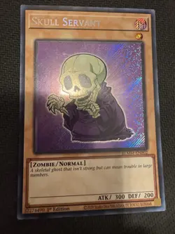 SHIPPED TOMORROW Yugioh Skull Servant Blmm-en002 Chibi Secret Rare - Image 1
