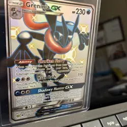 Greninja GX SV56/SV94 Hidden Fates Shiny Full Art Near Mint Pokemon Card - Image 3