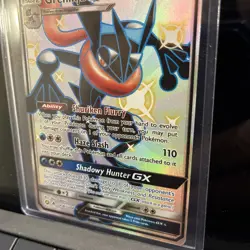Greninja GX SV56/SV94 Hidden Fates Shiny Full Art Near Mint Pokemon Card - Image 4