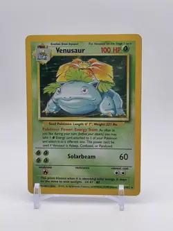 Pokemon TCG Venusaur Base Set Holo Unlimited Rare Card 15/102 - Image 1