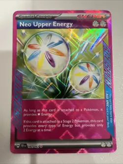 Pokemon Neo Upper Energy TCG 162/162 Temporal Forces Ace Spec Rare Holo Card - Image 1