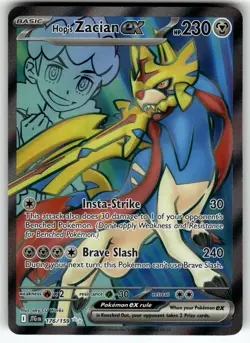 Hop's Zacian ex - 176/159 SV09: Journey Together NM Pokemon Card TCG - Image 1