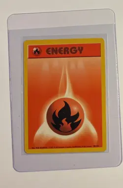WATER & FIRE ENERGY Pokemon Cards 1999 BASE Series Lot 13 - Image 2