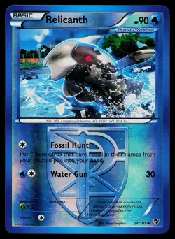 Pokemon Card Relicanth Team Plasma 24/101 Plasma Blast Reverse Holo - Image 1