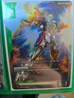 Wing Gundam Zero GD01 024 LR Gundam Card Game - Newtype Rising Gundam Tcg - Image 1