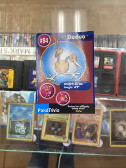 Pokemon 1999 Burger King Poketrivia Mewtwo Strikes Back Card #84 Doduo - Image 1