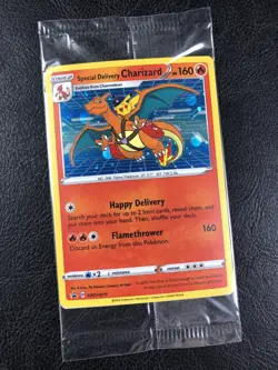 Special Delivery Charizard Pokemon Center Promo Card Sealed SWSH075 - SAFE SHIP - Image 1
