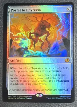 Portal to Phyrexia The Brothers' War Regular MTG NM Magic Card Off Center - Image 1