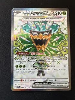 Pokemon TCG Teal Mask Ogerpon EX Twilight Masquerade Card 190/167 NM Condition - Image 1
