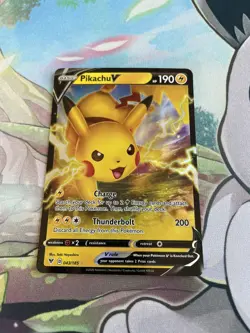 Pikachu V 043/185 Vivid Voltage Ultra Rare Holo Pokemon Card NM - Image 1